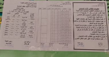 تعليم الجيزة تحذر طلاب الشهادة الإعدادية من اصطحاب الهاتف المحمول داخل اللجان