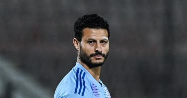 محمد الشناوى يحرس مرمى منتخب مصر أمام الرأس الأخضر فى مباراة الليلة