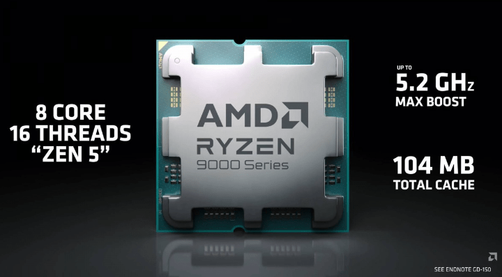 AMD تكشف عن معالج Ryzen 7 9800X3D بتحسينات في آداء الألعاب بنسبة 26