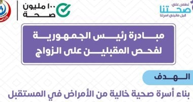 الصحة: فحص المقبلين على الزواج يحمى الأجيال من الإصابة بالأمراض الوراثية