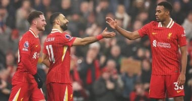 محمد صلاح يسجل فى فوز ليفربول على ليستر سيتي 3  1 بالدوري الإنجليزي.. فيديو