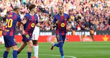 برشلونة يدك إشبيلية 52 فى ليلة هاتريك رافينيا وعودة جافى.. فيديو