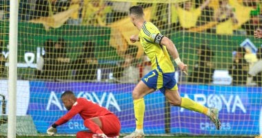 النصر يتقدم على الأخدود بثنائية رونالدو ومانى فى الشوط الأول.. فيديو