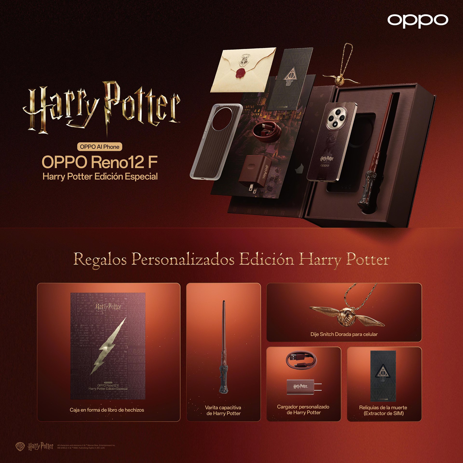 ظهور هاتف OPPO Reno 12F Harry Potter لأول مرة بلمسات سحرية