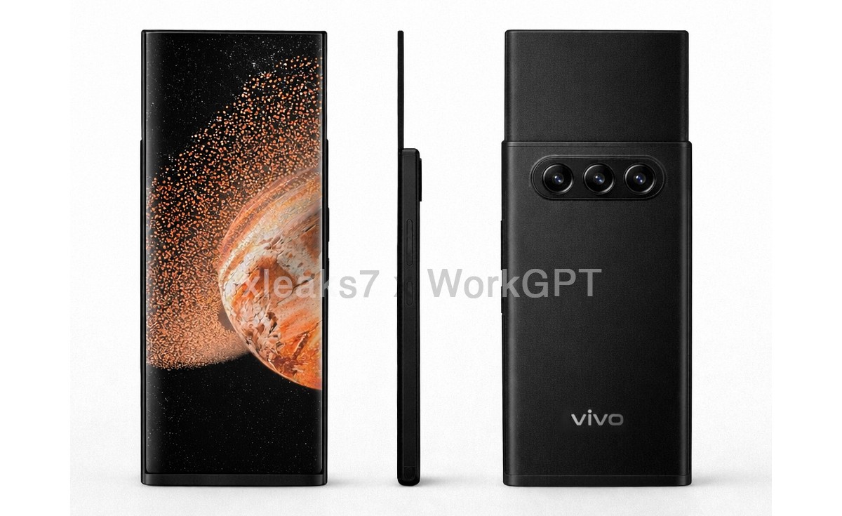 vivo تكشف براءة اختراع لهاتف ذكي قابل للفرد عموديا