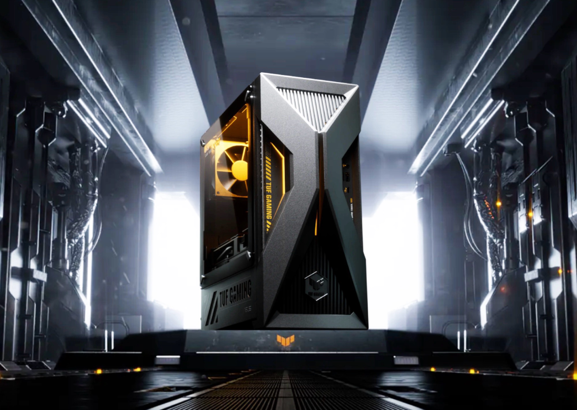 Asus TUF Gaming T500 جهاز ألعاب يجمع بين معالج حاسب محمول وكارت شاشة لسطح مكتب020 Asus TUF Gaming T500 جهاز ألعاب يجمع بين معالج حاسب محمول وكارت شاشة لسطح مكتب