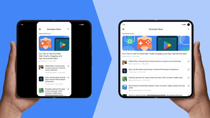 Android 16 سيجبر المطورين على تكييف تطبيقاتهم مع الهواتف والأجهزة اللوحية القابلة للطي