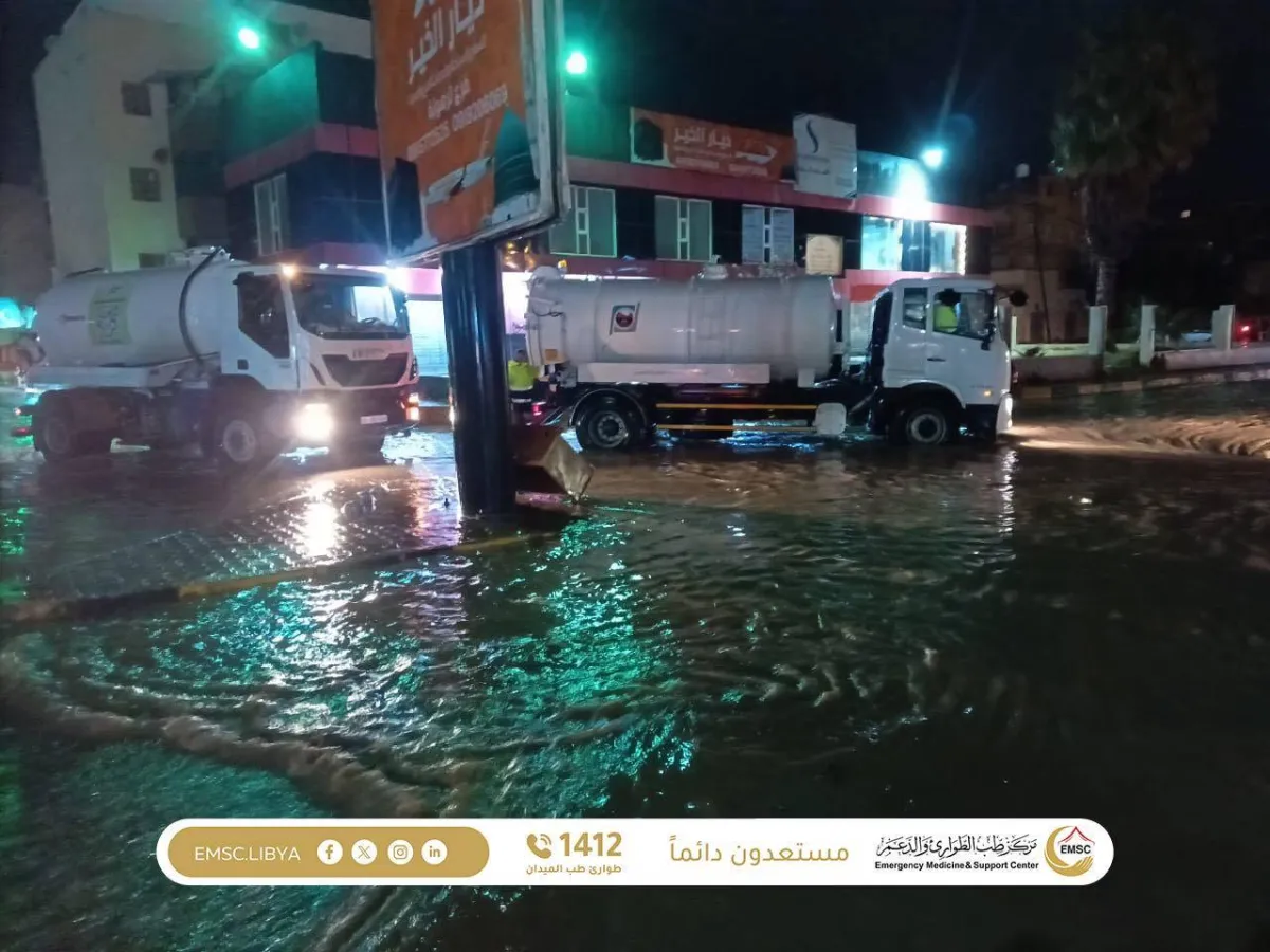 منخفض جوي يعرقل الحركة في مدن غرب ليبيا