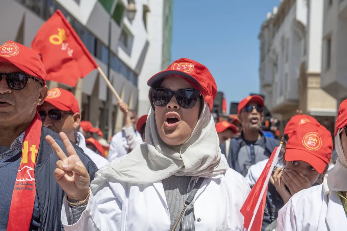 في عيد العمال... مغربيات يتظاهرن للمطالبة بالمساواة في أعمال المنزل020 في عيد العمال... مغربيات يتظاهرن للمطالبة بالمساواة في أعمال المنزل