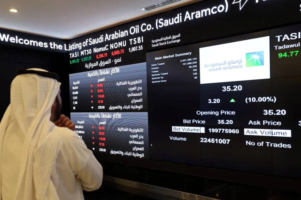 السوق السعودية ترتفع 1.5 بدعم من نتائج الشركات وارتفاع سهم أرامكو020 السوق السعودية ترتفع 1.5 بدعم من نتائج الشركات وارتفاع سهم أرامكو